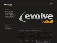 Tablet Screenshot of evolve-football.com